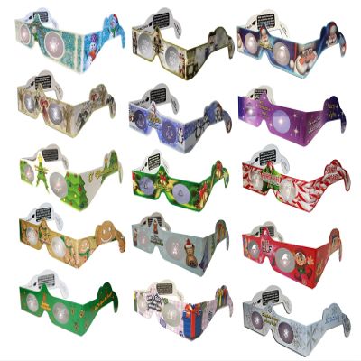 20 Pair - 3D Christmas Glasses - 15 styles - Turn Christmas Tree & Holiday Lights into Magical Images - Stocking Stuffers - Secret Santa - Office Parties - Fun for The Family