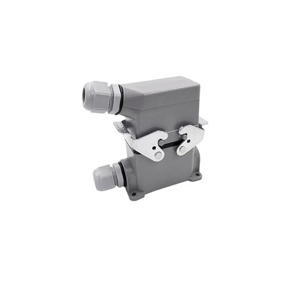 BHUPWZE Heavy Duty Connectors HDC-HE-010-1/2/3/4 F/M 10pin Screw Connection 400V/500V 16A Industrial Rectangular Connector Plug(HDC-HE-010-3)