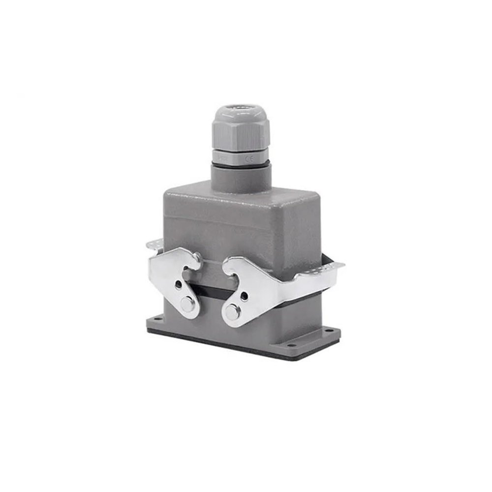 BHUPWZE Heavy Duty Connectors HDC-HE-010-1/2/3/4 F/M 10pin Screw Connection 400V/500V 16A Industrial Rectangular Connector Plug(HDC-HE-010-2)