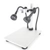 Lab Microscope Accessories Aluminum Alloy Stand Bracket Holder Lifting Support with LED Light for Digital Microscope USB Microscopes view 1