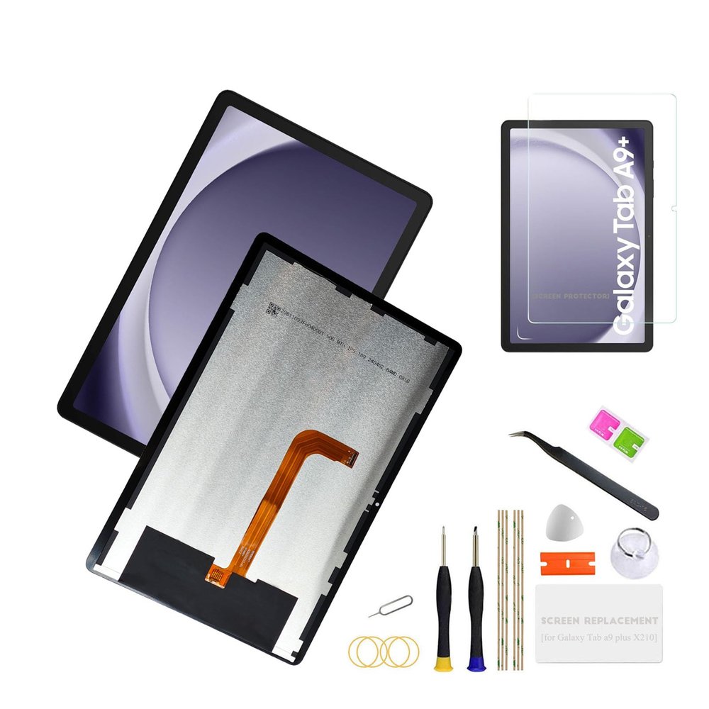 tab a9 Plus Touch Screen Replacement LCD Display Parts for Samsung Galaxy tab a9 Plus SM-X210 X215 11 Inches,with tab a9+ Screen Protector Glass Parts [not fit for Galaxy tab a9 X110 Version]