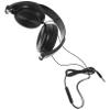 HOMSFOU Lightweight Foldable Headsets with Volume Control and Microphone for Smartphones Laptops and Tablets Over-Ear Design for Comfortable Listening Black view 1