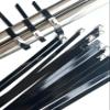 (10 PCS) 304 Stainless Steel Plastic Sprayed Black Cable Ties Self-Locking Metal Wire Rod Strapping 7.9x450mm. view 2
