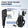 10 Pack Walkie Talkie Earpiece with Mic for BaoFeng Radio Retevis Headset for Baofeng UV-5R BF-888S Arcshell Retevis H-777 RT21 RT22 Kenwood 2 Way Radio view 2