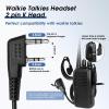 3-Pack Two Way Radio Earpiece with Ptt/Mic Compatible with Radios Kenwood Baofeng SAMCOM BTECH Retevis Walkie Talkies Radios and BF-F8HP UV-82HP UV-5R UV82 UV82C UV5X3 TK NX (Earhook Headset view 2