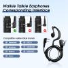 3-Pack Two Way Radio Earpiece with Ptt/Mic Compatible with Radios Kenwood Baofeng SAMCOM BTECH Retevis Walkie Talkies Radios and BF-F8HP UV-82HP UV-5R UV82 UV82C UV5X3 TK NX (Earhook Headset view 3