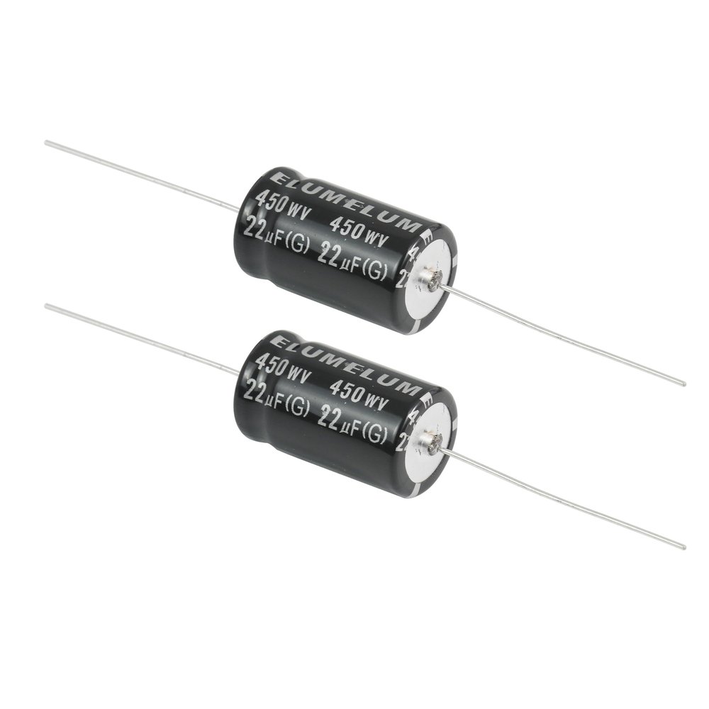 Cermant 2Pcs 450V 22UF Electrolytic Non-Polarized Crossover Capacitor Frequency Divider