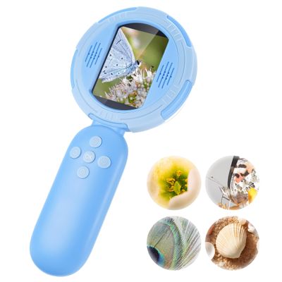 Handheld Microscope for Kids, Mini Digital Microscope for Kids with 2'' Inch Screen,Geology Educational Science for Age 4 5 6 7 8 Girls&Boys