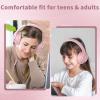 Botesty Sound Wired Headphones with Microphone, Over Ear 3.5mm Plug in Headphones with 4.9ft Tangle-Free Nylon Cord for Tablet, Laptop, MP3/4, School, Airplane Travel (Pink) view 2