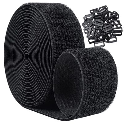 BEBEMOKO 1set Adjustable Hook and Cable Straps Buckles Reusable Securing Straps for Wire Management and Organization Home Office and Crafts