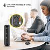 64GB Voice Recorder, Leather Design Recording Device with Playback&MP3 Play,AI Recorder Voice Capacity of Large Capacity Storage with Lectures Meetings Interviews Class.(Black-64GB) view 4