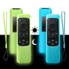 2 Pack for Samsung Smart Remote 2024 2023 TM2360F / TM2361F / TM2360E / TM2361E BN59-01436A BN59-01432A BN59-01432J, Light Weight Anti Slip Shockproof Silicone Cover (Glow Green + Glow Blue) view 1