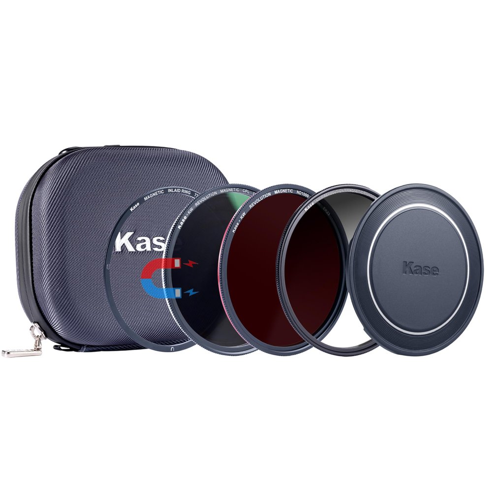 Kase 112mm Wolverine Revolution Plus Magnetic Filters Pro Kit for Nikon Z 14-24mm f/2.8 S Lens, Includes CPL ND1000 Soft GND0.9 Lens Cap & Filter Bag, Shockproof Optical Glass & & Color Coded Rings