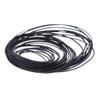 XAGMODSHN Rubber Belts 0.7mm 1mm Cassette Mixed Square Flat Cassette Recorder Strap 30Pcs Black view 1