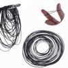 XAGMODSHN Rubber Belts 0.7mm 1mm Cassette Mixed Square Flat Cassette Recorder Strap 30Pcs Black view 2