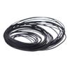 XAGMODSHN Rubber Belts 0.7mm 1mm Cassette Mixed Square Flat Cassette Recorder Strap 30Pcs Black view 3