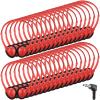 Konohan 30 Pack Headphones Bulk Headphone for School Classroom Student Wired Headphones Adjustable with 3.5 mm Jack for Adults (Red) view 1