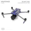 WRAPGRADE Skin Sticker for DJI Air 3S Accent Color Sticker (Stratosphere Blue Dot Camo) view 2
