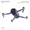 WRAPGRADE Skin Sticker for DJI Air 3S Accent Color Sticker (Stratosphere Blue Dot Camo) view 3