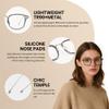 Cyxus Blue Light Blocking Glasses for Woman, Reduce Eye Strain Office Working, Computer Use Studying 8235 view 4