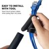 CrocSee 10ft - 1/4 inch Flame Retardant Split Wire Loom Tubing with Installation Tool - Flexible Wire Covers Cord Protectors - Black view 4