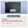 D-KXCPELE 5CB0T79601 Replacement Laptop Upper Case Palmrest Keyboard Touchpad Assembly Part for Lenovo Chromebook 500E 2nd Gen (Palmrest+Keyboard) view 2