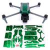 WRAPGRADE Skin Sticker for DJI Air 3S Accent Color Sticker (Emerald Skull) view 1