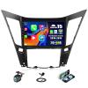 2G+64G Android 15 Car Stereo for Hyundai Sonata 2010-2015 with Wireless Carplay Android Auto,9 Touchscreen Hyundai Sonata Car Radio with Mirror Link WiFi/GPS Bluetooth FM/RDS SWC+AHD Rear Camera view 1