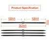 Boao 50 Pcs Zip Ties Cable Disposable Heavy Duty Tie Double Police Cuffs Flex Plastic Nylon Tie Restraints (Black,0.5 x 9.85 Inch) view 2