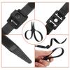 Boao 50 Pcs Zip Ties Cable Disposable Heavy Duty Tie Double Police Cuffs Flex Plastic Nylon Tie Restraints (Black,0.5 x 9.85 Inch) view 4
