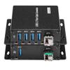 4 Ports USB 3.2 Extender Over Fiber Optic, 250M by Singlemode Fiber, USB3.0 to SFP Converters, 10G SFP transceiver Include,A Set view 1