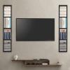 CD Storage Shelf, 34 Inch Media Storage Rack, Cube Storage Organizer Floating Shelf, Wall Mounted Video Games CD DVD Organizer Metal Shelf for Study, Bedroom,Office,Living room (2 Pcs, Black) view 4