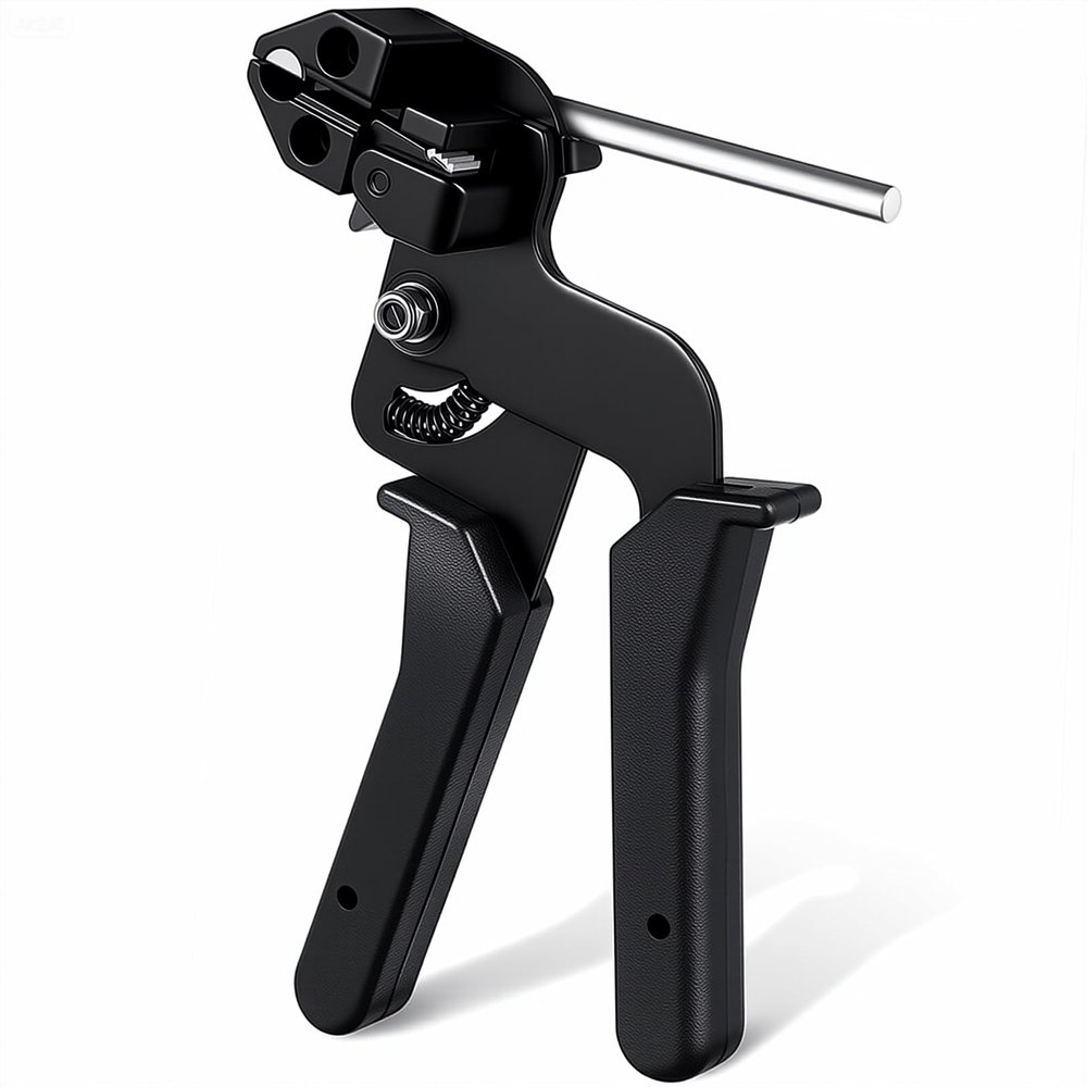 Balabulala Cable Tie GunStainless Steel Zip Tie Gun, Special Tool For Fastening And Cutting Metal Cable Ties. Stainless Steel Zip Tie Tool Used to Repair Fence, Pipe Wrap, Outdoor bundling