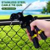 Balabulala Cable Tie GunStainless Steel Zip Tie Gun, Special Tool For Fastening And Cutting Metal Cable Ties. Stainless Steel Zip Tie Tool Used to Repair Fence, Pipe Wrap, Outdoor bundling view 2