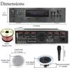 Technical Pro in Ceiling Speakers Kit  6X 8 300W Flush Mount Speakers, 6000W Bluetooth Amplifier, Mic & 300ft Wire  Home Theater Ceiling Speaker System for Home, Office, Bar & Restaurant view 2