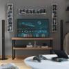 CD Storage Shelf, 34 Inch Media Storage Rack, Cube Storage Organizer Floating Shelf, Wall Mounted Video Games CD DVD Organizer Metal Shelf for Study, Bedroom,Office,Living room (5 Pcs, White) view 2