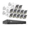 ANNKE 8MP Security Camera System, 16CH NVR Recorder with AI Human/Vehicle Detection, 12X 4K Bullet PoE Cams with Color Night Vision, 2-Way Talk, Compatible with Alexa, IP67 Weatherproof, NO HDD view 1