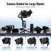 ZHIYUN CINEPEER Crane 4E 3-Axis Camera Gimbal Stabilizer for Canon/Sony/Panasonic/Nikon,Extendable Sling Grip Native Vertical Shooting Handheld Camera Gimbal view 3
