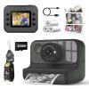 LETSHAHA Instant Print Camera for Kids, 1080P Digital Video Cameras, Christmas Birthday Gifts Toys for Age 3-12, Toddler Camera for 4 5 6 7 8 9 10 Year Old Boys - Black view 1