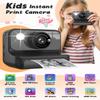 LETSHAHA Instant Print Camera for Kids, 1080P Digital Video Cameras, Christmas Birthday Gifts Toys for Age 3-12, Toddler Camera for 4 5 6 7 8 9 10 Year Old Boys - Black view 2