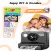 LETSHAHA Instant Print Camera for Kids, 1080P Digital Video Cameras, Christmas Birthday Gifts Toys for Age 3-12, Toddler Camera for 4 5 6 7 8 9 10 Year Old Boys - Black view 4