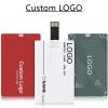Custom Logo USB Flash Drive in Credit Card Shape, Personalised Memory Stick in Bulk for Promotion(1pcs,32GB) view 3