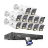 ANNKE 8MP Security Camera System, 16CH NVR Recorder with AI Human/Vehicle Detection, 12X 4K Bullet PoE Cams with Color Night Vision, 2-Way Talk, Compatible with Alexa, IP67 Weatherproof, 6TB HDD view 1