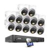 ANNKE 8MP Security Camera System, 16CH NVR Recorder with AI Human/Vehicle Detection, 12X 4K Turret PoE Cams with Color Night Vision, 2-Way Talk, Compatible with Alexa, IP67 Weatherproof, 4TB HDD view 1