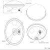 Wiring Connecting Terminals - JCA228E L1 L2 L5 High Precision RTK GNSS External Antenna with TNC Female Connector view 3