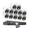 ANNKE 8MP Security Camera System, 16CH NVR Recorder with AI Human/Vehicle Detection, 12X 4K Turret PoE Cams with Color Night Vision, 2-Way Talk, Compatible with Alexa, IP67 Weatherproof, 6TB HDD view 1