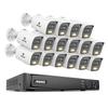 ANNKE 8MP Security Camera System, 16CH NVR Recorder with AI Human/Vehicle Detection, 16X 4K Bullet PoE Cams with Color Night Vision, 2-Way Talk, Compatible with Alexa, IP67 Weatherproof, NO HDD view 1
