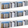 CD Storage Shelf, 34 Inch Media Storage Rack, Cube Storage Organizer Floating Shelf, Wall Mounted Video Games CD DVD Organizer Metal Shelf for Study, Bedroom,Office,Living room (3 Pcs, White) view 1
