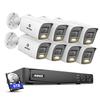 ANNKE 8MP Security Camera System, 16CH NVR Recorder with AI Human/Vehicle Detection, 8X 4K Bullet PoE Cams with Color Night Vision, 2-Way Talk, Compatible with Alexa, IP67 Weatherproof, 6TB HDD view 1