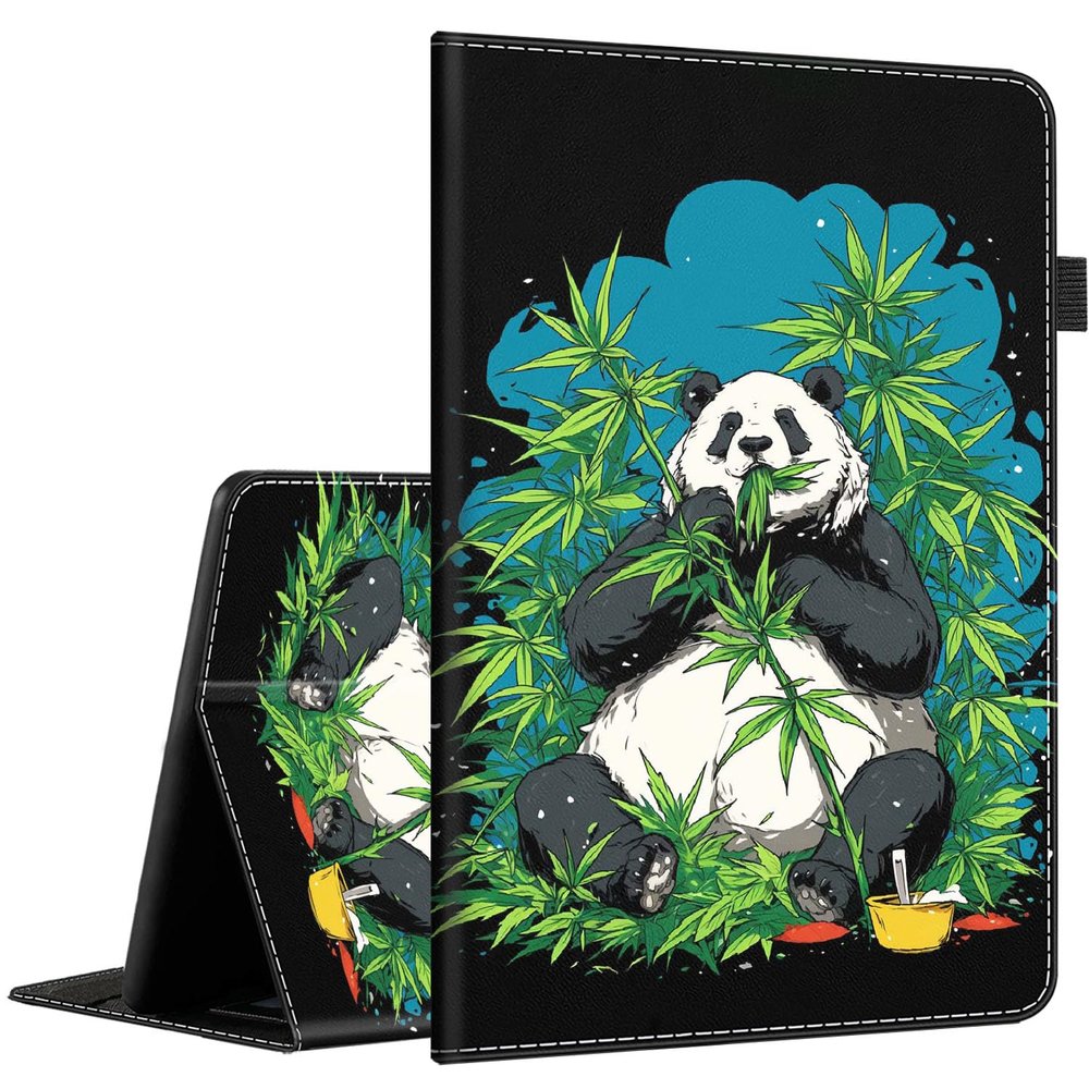 Case for All-New Amazon Fire HD 8 & 8 Plus Tablet Case (12th/10th Generation, 2024/2022/2020)Slim Fit Foldable Standing Cover Case with Auto Sleep/Wake Panda Bear Hippie